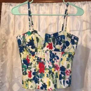 Alice + Olivia Floral Bustier